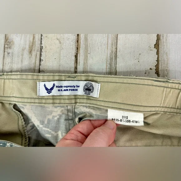 US Air Force Tactical Pants Military Mens 38x30 Green Digital Camo Cargo - Picture 5 of 12